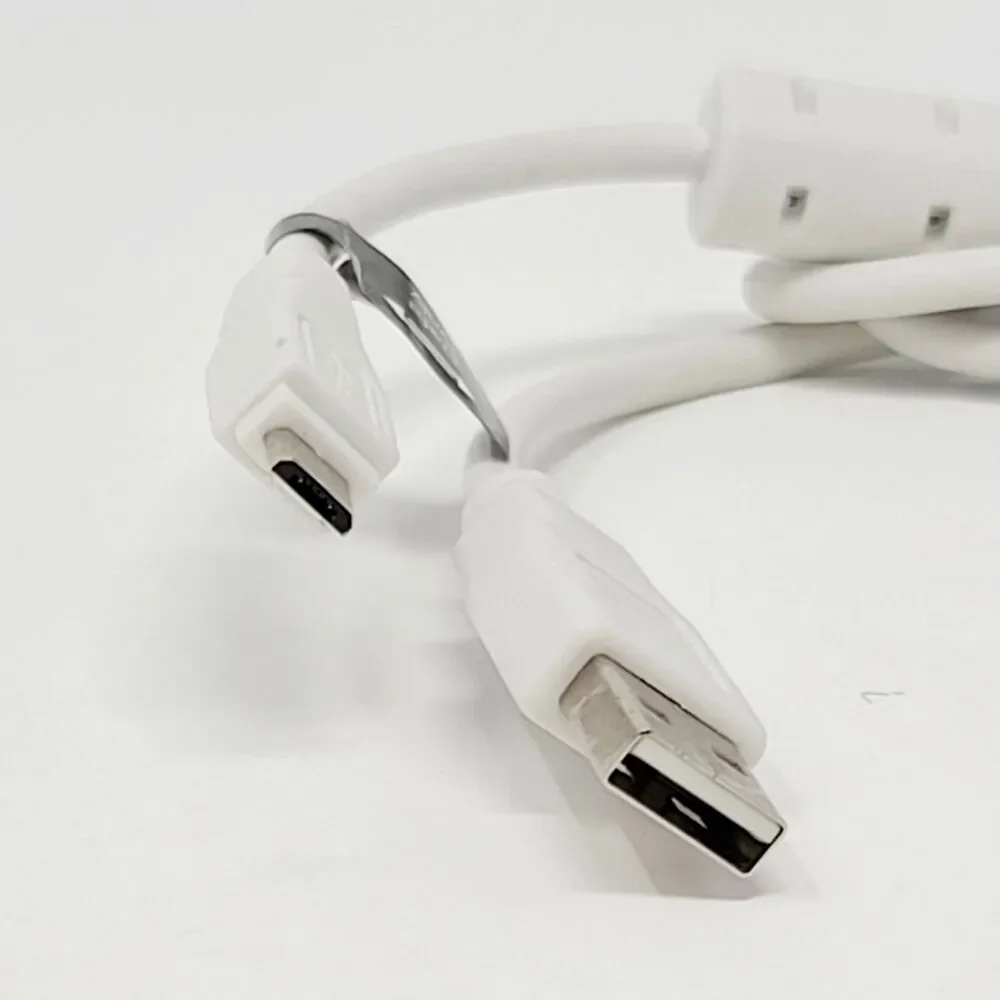 Mini USB DATA ONLY Cable USB A White Cord Camera GPS MP3 PDA